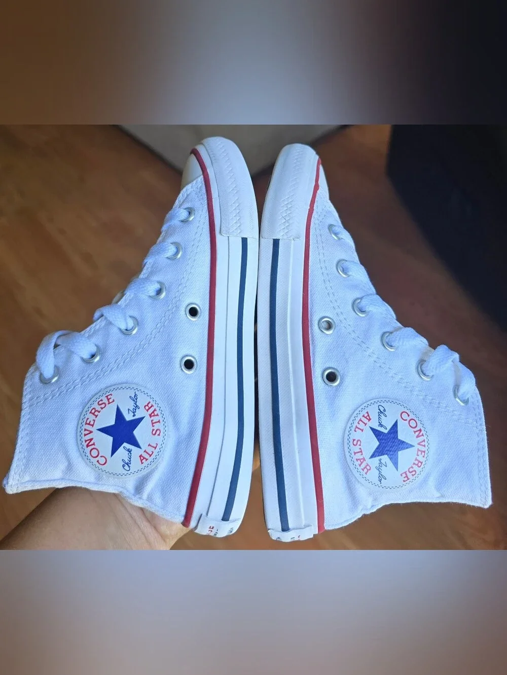 Sz 11 Toddler Kids CONVERSE CTAS HI White Casual Shoes